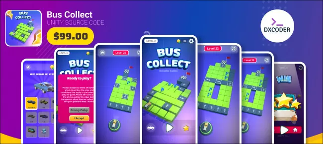 Smart Bus Merge Mania – SellUnitySourceCode.com source code