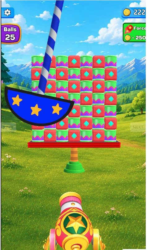 Smash Hit Cannon 3D Unity Source Code – Cannon Shooting Puzzle Game | SellUnitySourceCode.com screenshot 4