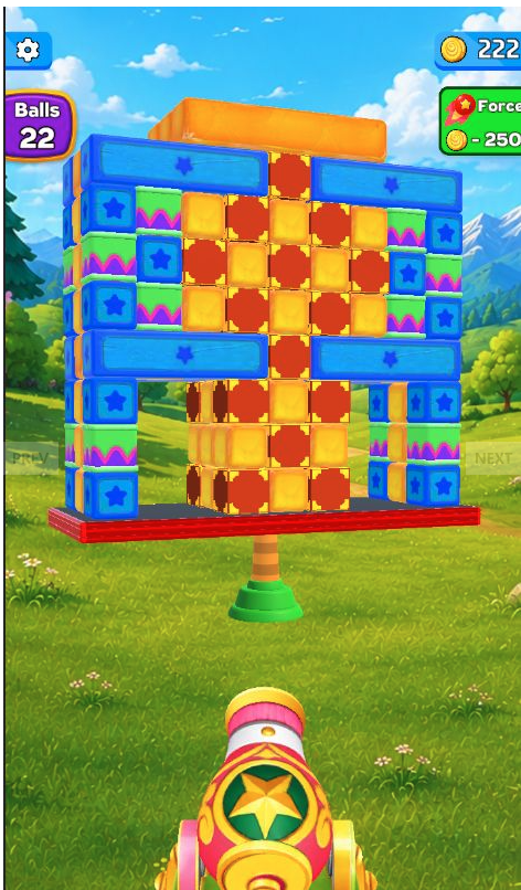 Smash Hit Cannon 3D Unity Source Code – Cannon Shooting Puzzle Game | SellUnitySourceCode.com screenshot 6