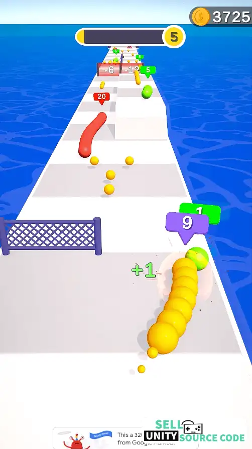 Snake Rush 3D – Unity Game + Admob SellUnitySourceCode screenshot 2