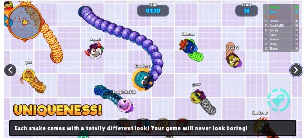 Snake Warz Ultimate Online Multiplayer Framework (Photon Fusion 2 screenshot 9