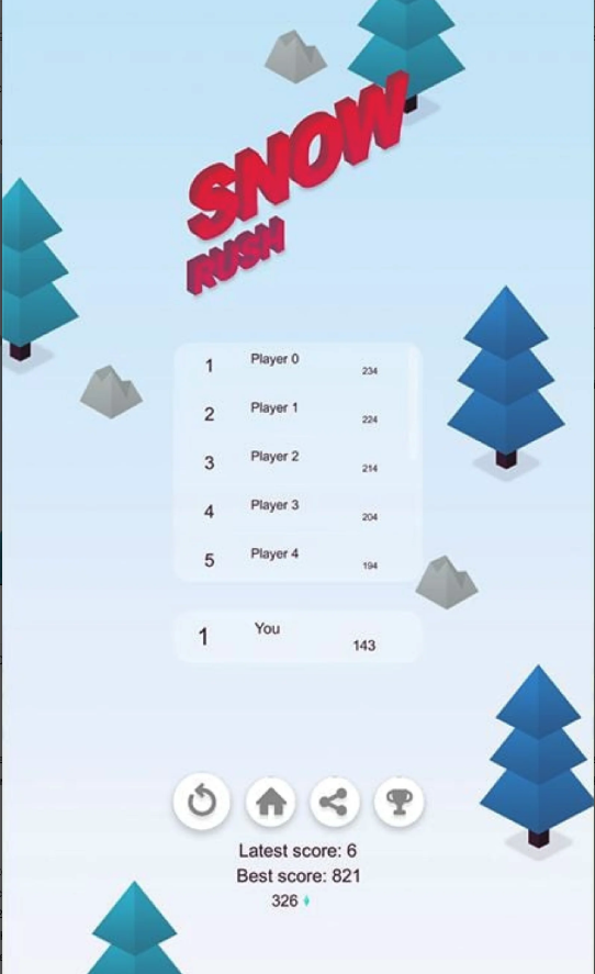 Snow Rush - Unity Source Code screenshot 4