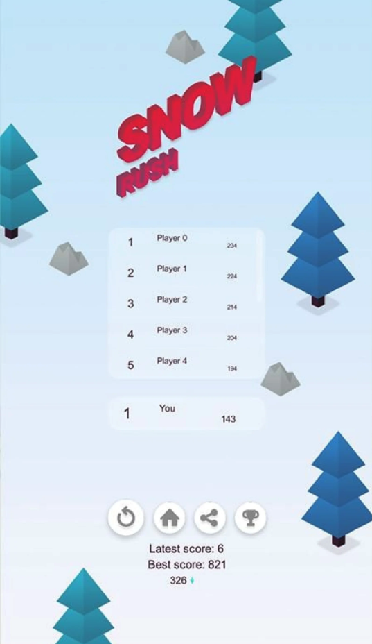 Snow Rush - Unity Source Code screenshot 5