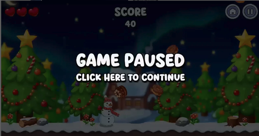 Snowman Cookies Unity Game Source Code – Endless Cookie Collector Game screenshot 7