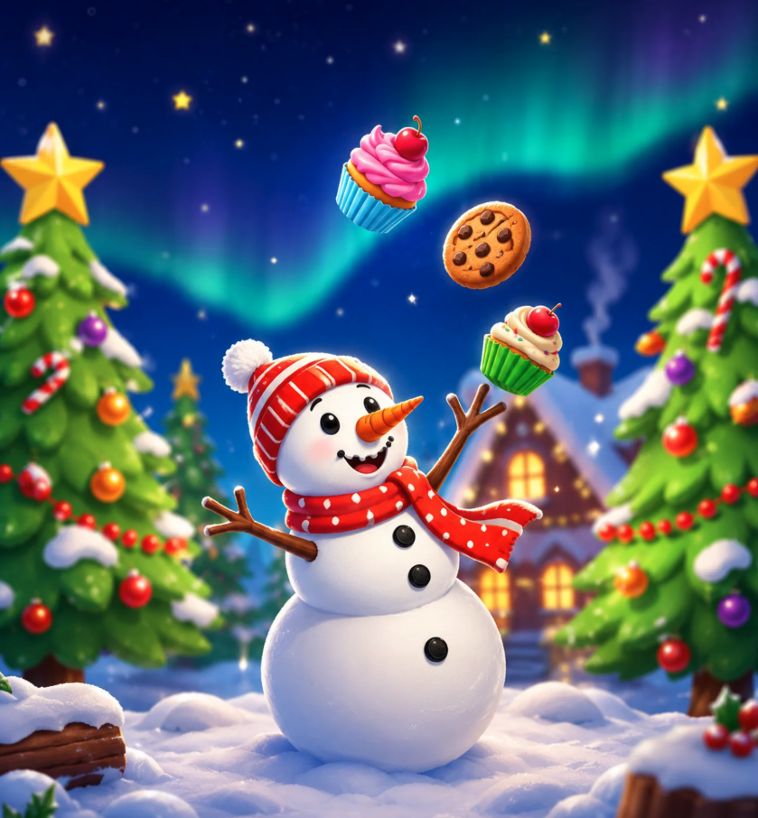 Snowman Cookies Unity Game Source Code – Endless Cookie Collector Game source code
