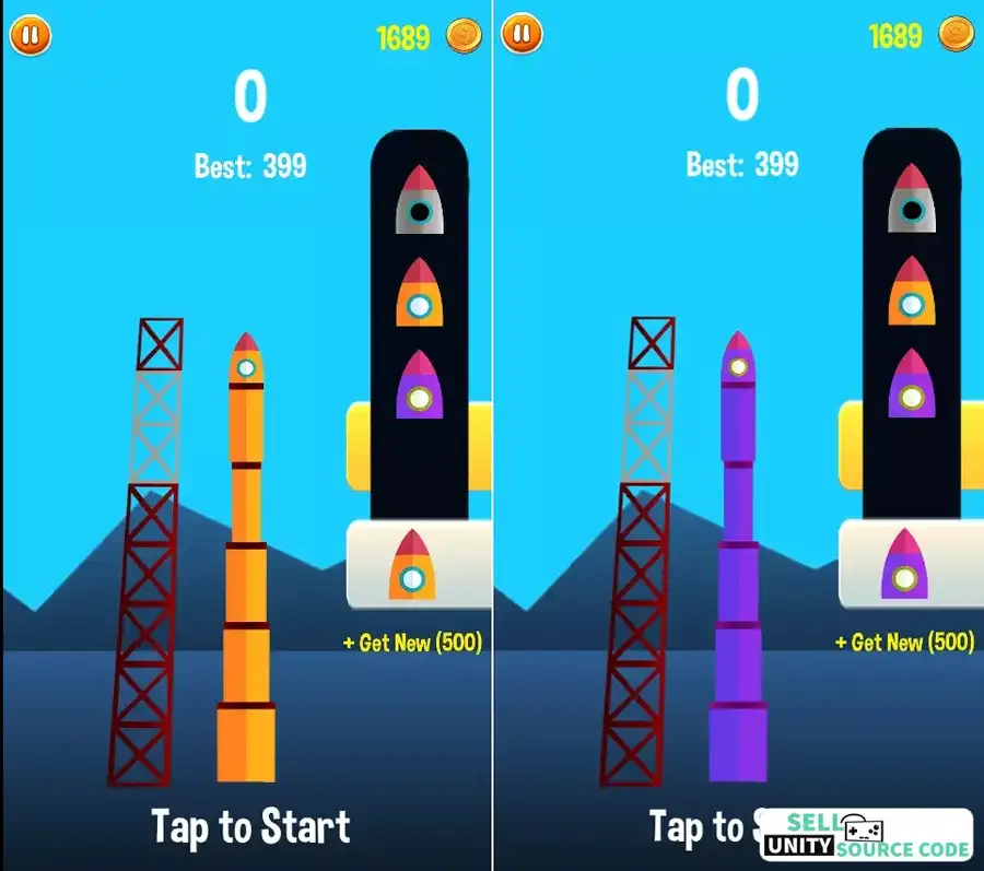 Space Frontier complete game template SellUnitySourceCode screenshot 5