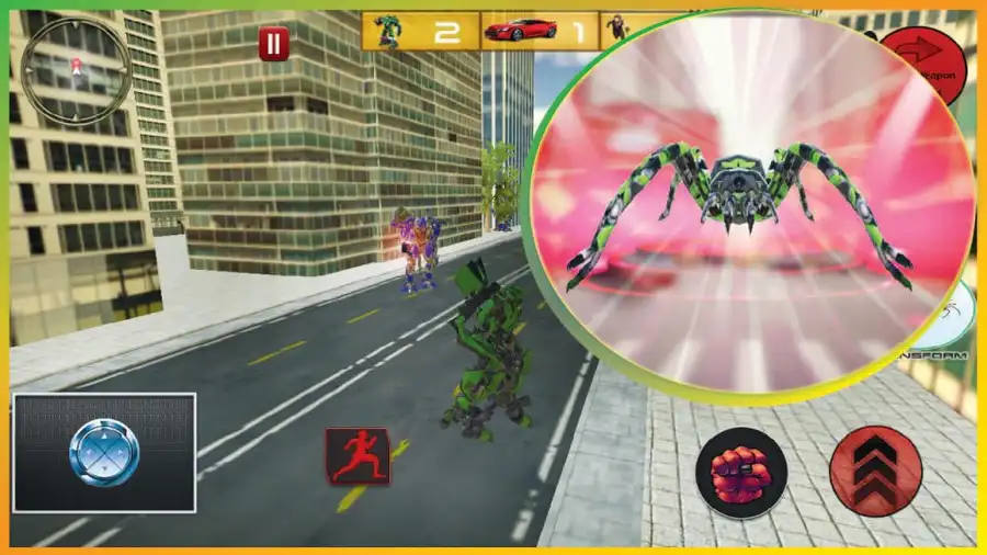 Spider Robot Transformation Game : Spider Robot SellUnitySourceCode screenshot 4