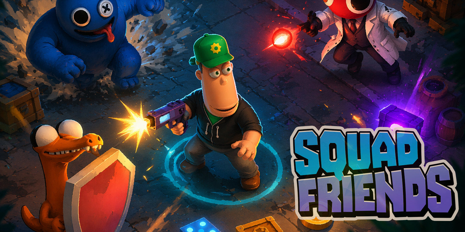 Squad Friend – Top Down Shooter Unity source code
