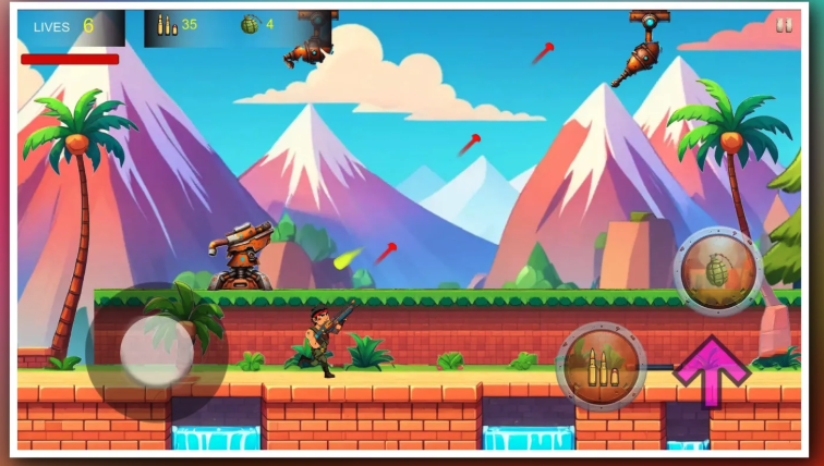Steel Force 2D Shooter Unity Game Source Code – 20 Levels, Weapons &amp; AdMob screenshot 3