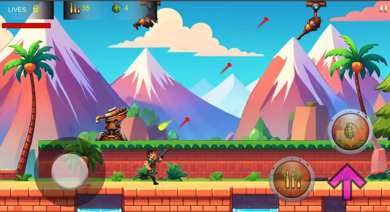 Steel Force 2D Shooter Unity Game Source Code – 20 Levels, Weapons &amp; AdMob screenshot 4