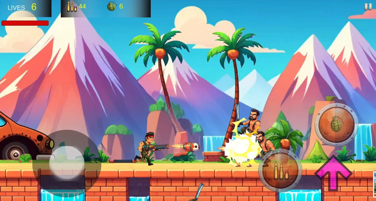 Steel Force 2D Shooter Unity Game Source Code – 20 Levels, Weapons &amp; AdMob screenshot 6