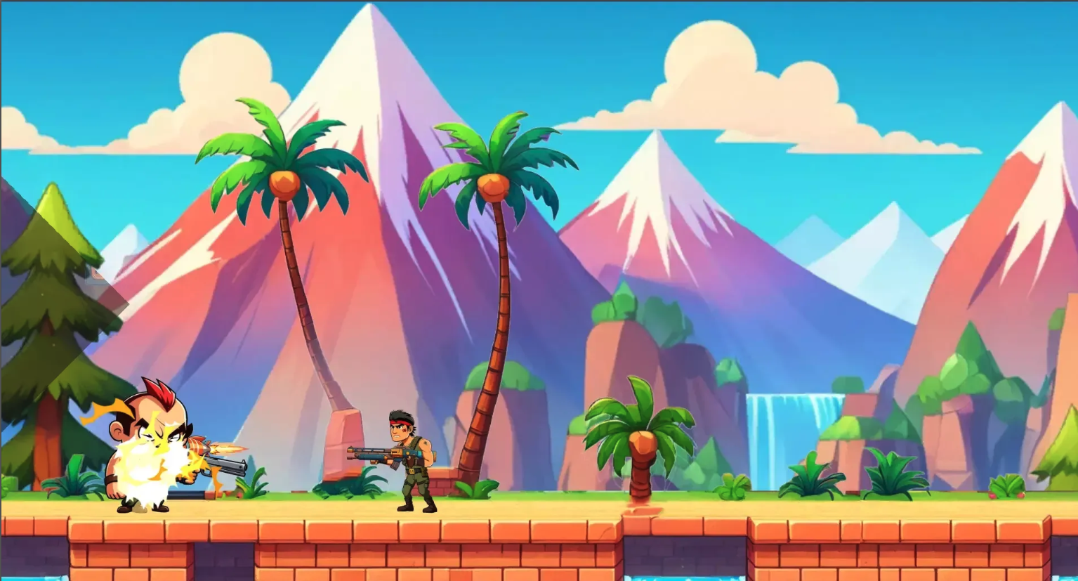 Steel Force 2D Shooter Unity Game Source Code – 20 Levels, Weapons &amp; AdMob screenshot 7