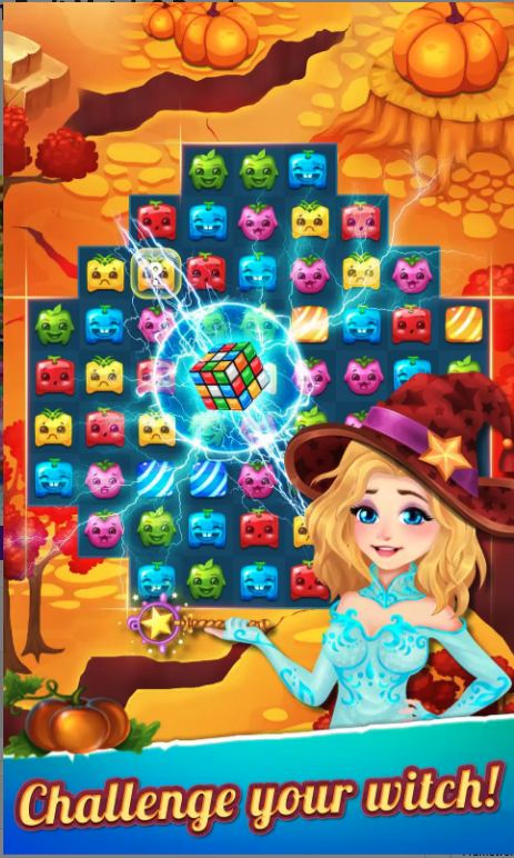 Stellar Witch Unity Source Code – Match-3 Fruit Puzzle Game | SellUnitySourceCode.com screenshot 7