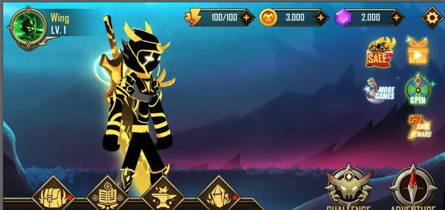 Stickman Epic Battle Shadow Warriors screenshot 5