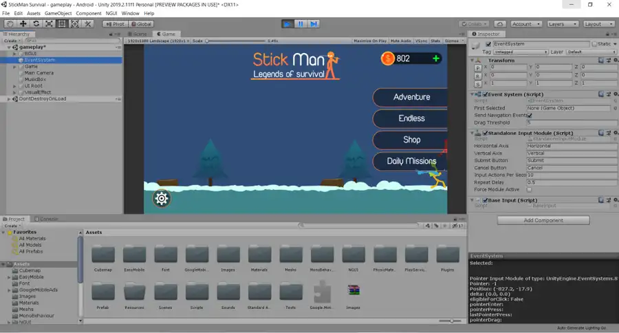 Stickman Legend of Survival SellUnitySourceCode screenshot 5