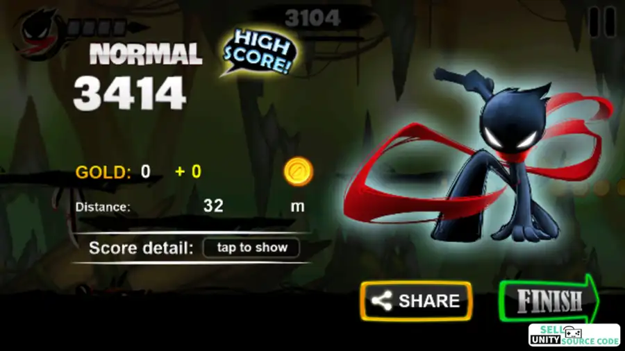 Stickman Revenge 3: Ninja RPG SellUnitySourceCode screenshot 4