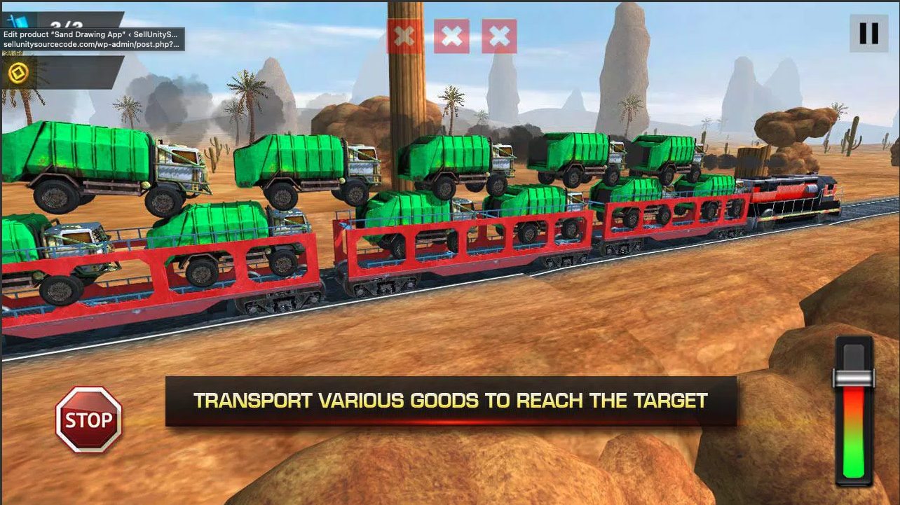 Subway Train Transport 3D Unity Source Code – Train Driving &amp; Cargo Simulator | SellUnitySourceCode.com screenshot 8