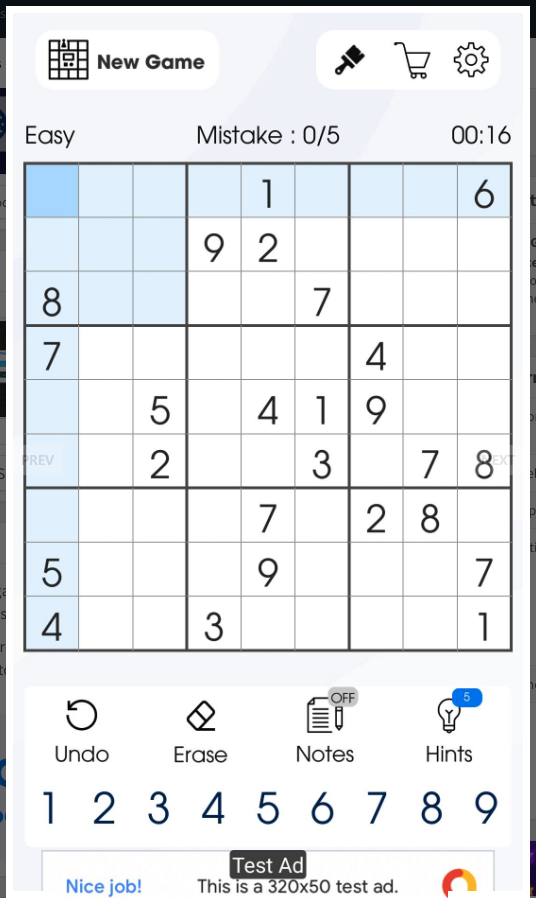 Sudoku Master Puzzle Unity Source Code – Classic Sudoku Puzzle Game | SellUnitySourceCode.com screenshot 7