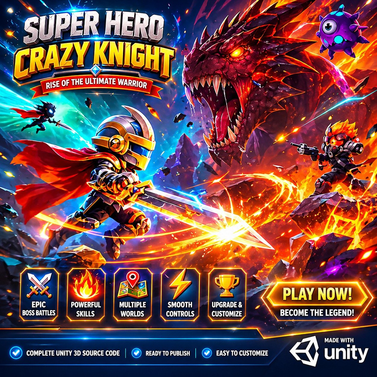 Super Hero - Crazy Knight source code