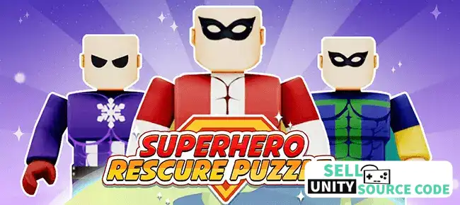 Super Hero: Rescue Puzzle SellUnitySourceCode screenshot 2