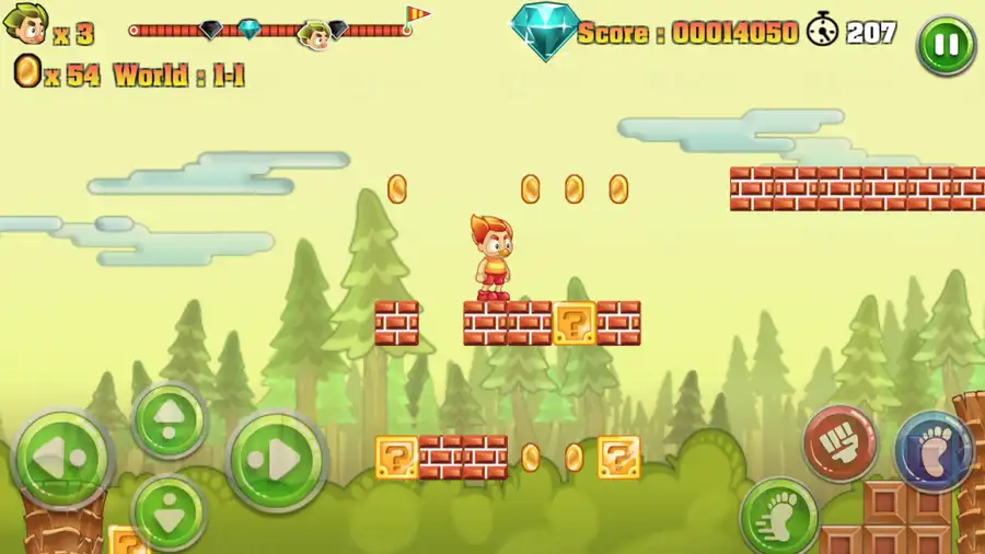 Super Jungle Run Adventure (Mario Style) SellUnitySourceCode screenshot 3