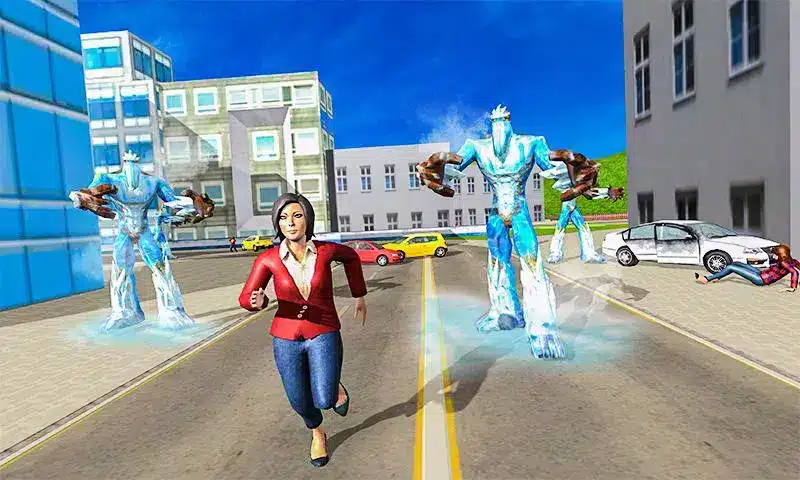 Superhero Frost Man City Rescue: Snowstorm Game SellUnitySourceCode screenshot 4