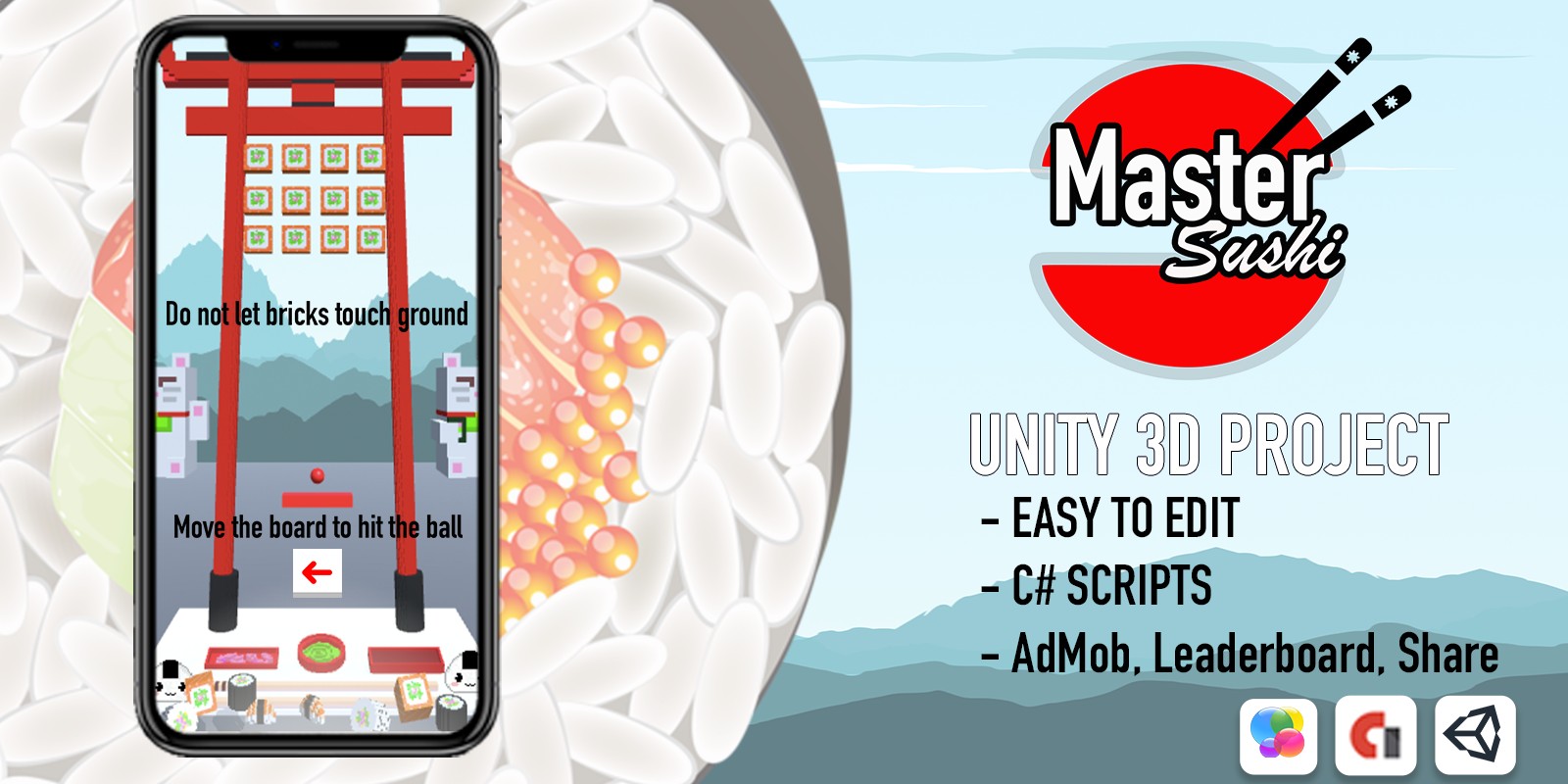 Sushi Master - Unity 3D Project source code