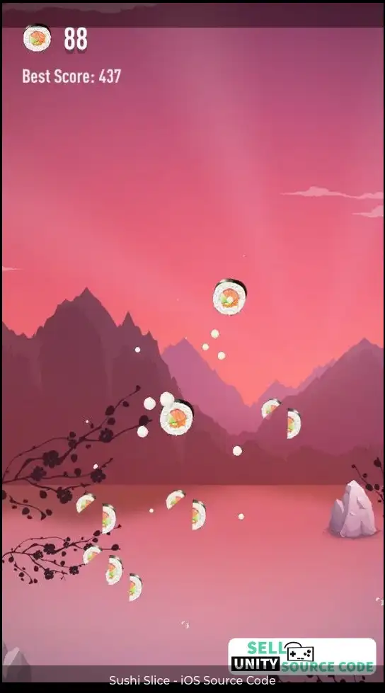 Sushi Slice - iOS Source Code sellunitysourcecode. screenshot 5