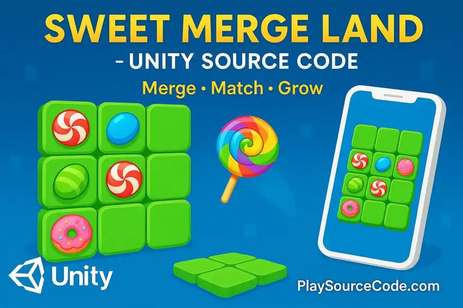 Sweet Merge Land unity source code source code