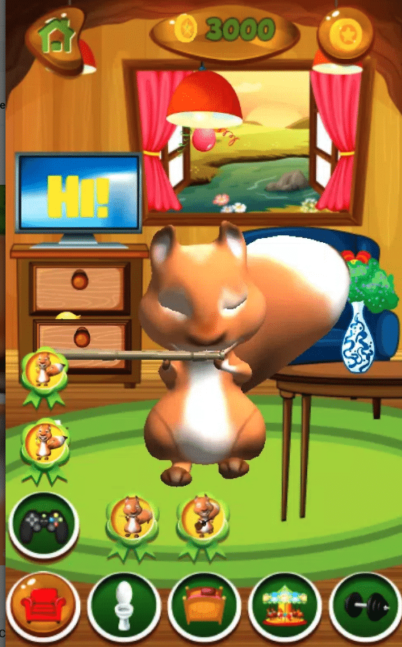 Talking Squirrel – Fun Virtual Pet Game for Kids screenshot 3