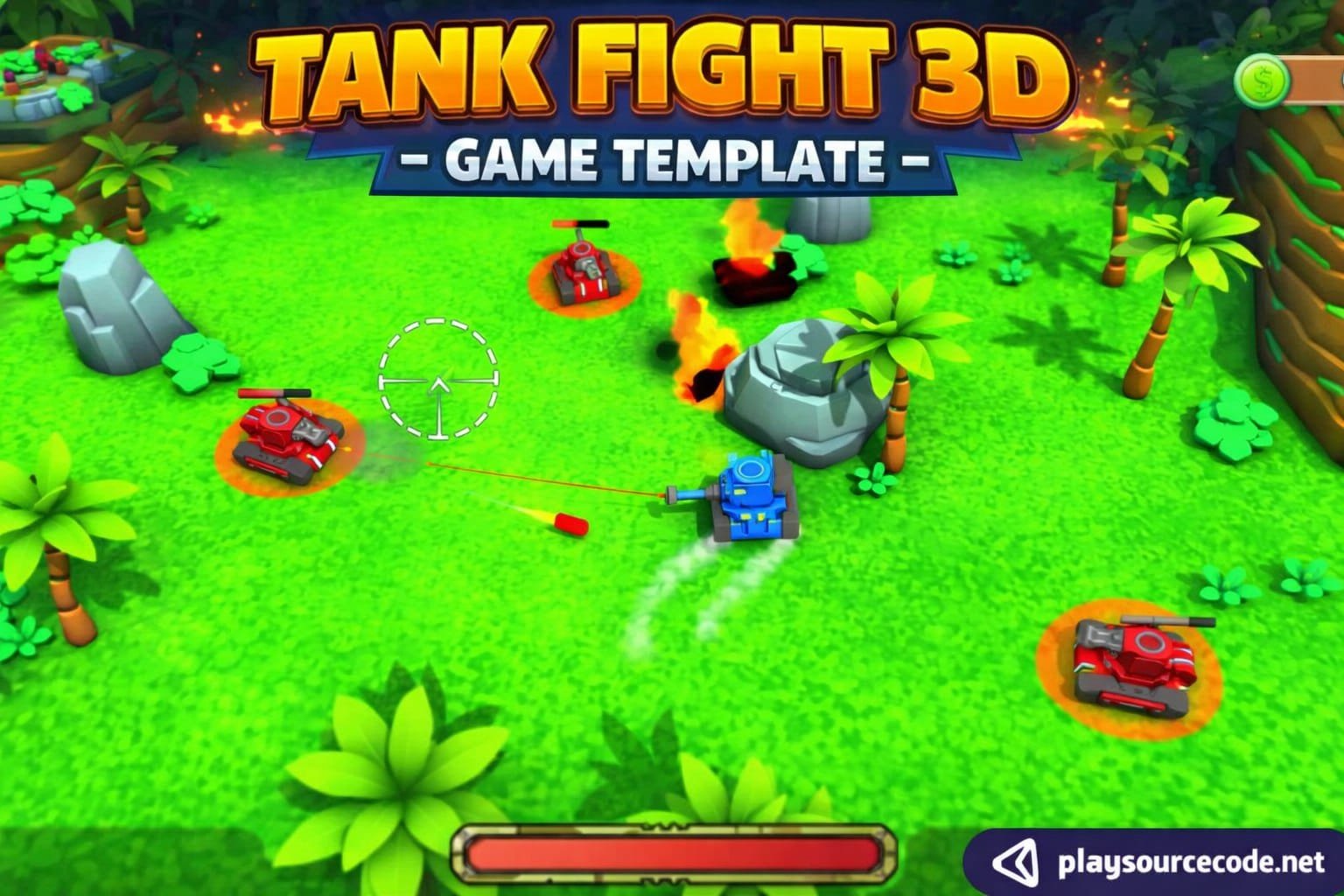 Tank Fight 3D Shooting Game – Complete Unity Source Code source code