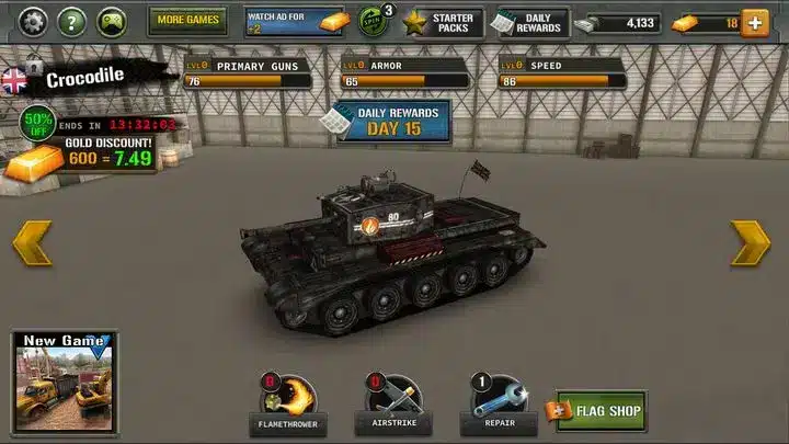 Tanks of Battle: World War 2 SellUnitySourceCode screenshot 2