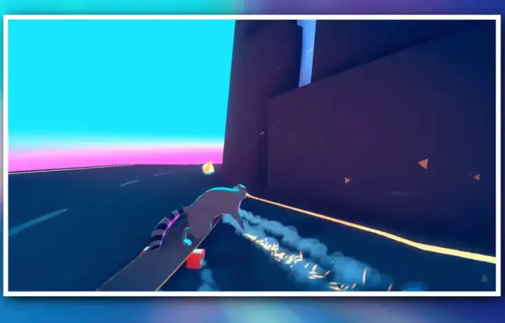 Tanuki Sunset – Raccoon Skating Downhill Simulator SellUnitySourceCode screenshot 5