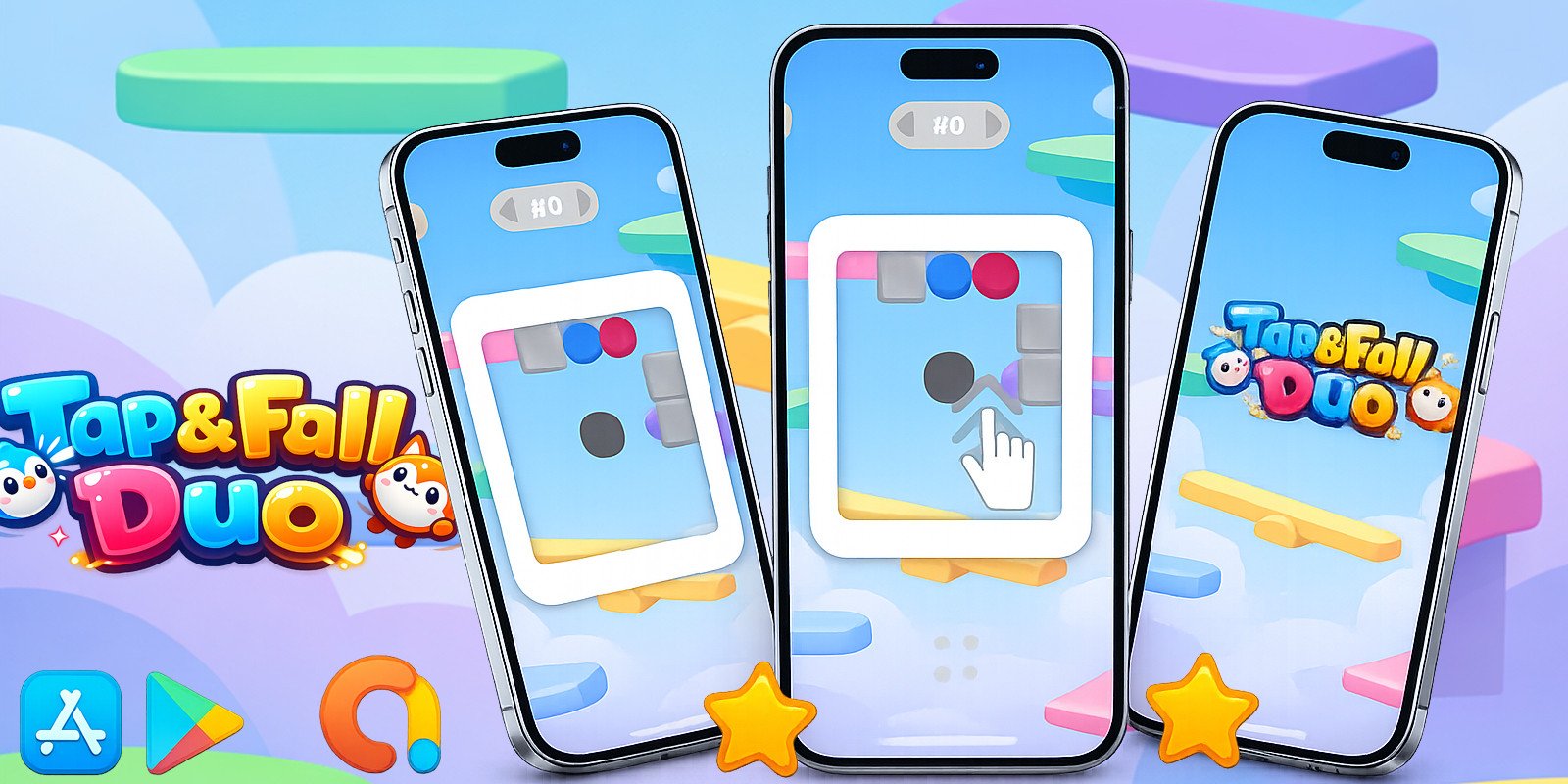 Tap Fall- Duo Casual Game Unity source code