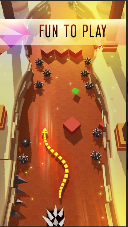 Tap Snake Unity Source Code – Endless Snake Arcade Game | SellUnitySourceCode.com screenshot 3