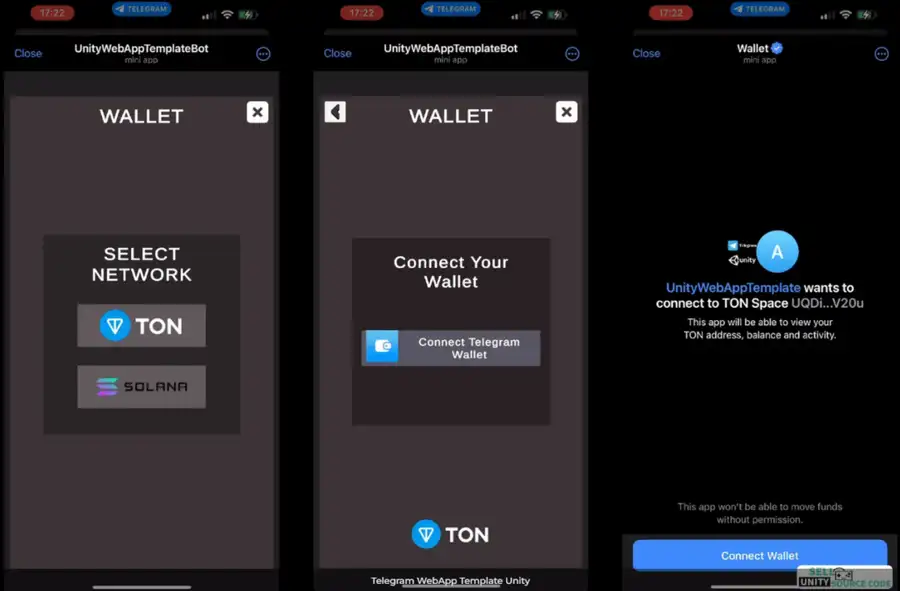 Telegram WebApp Template Unity SellUnitySourceCode screenshot 5