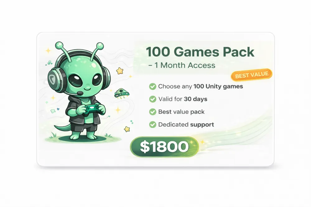 100 Games Pack – 1 Month Access