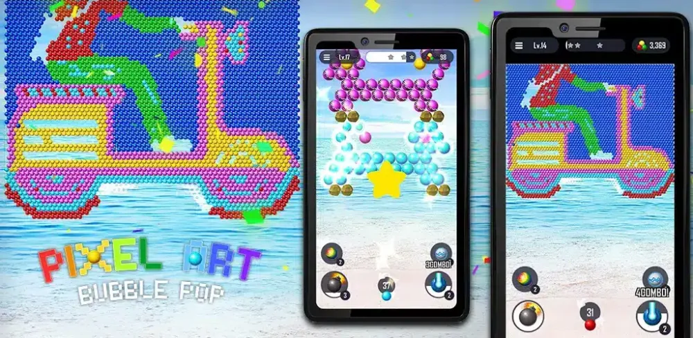 Bubble Pop – Pixel Art Blast