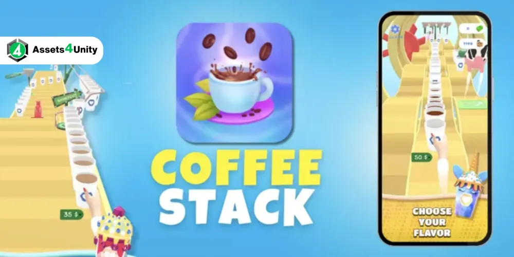 Coffee Stack 3D Game - Unity Source Code