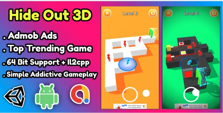 Hide Out 3D Game Unity Source Code