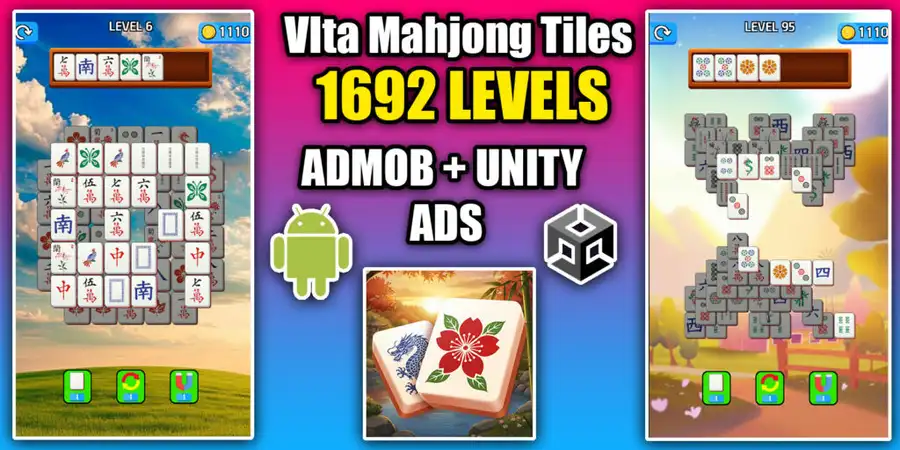 Mahjong Tile Triple Match Game Unity Source Code