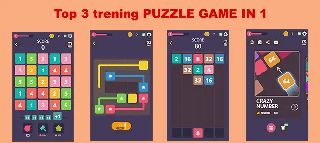 Puzzle Box : 3 games in 1 SellUnitySourceCode