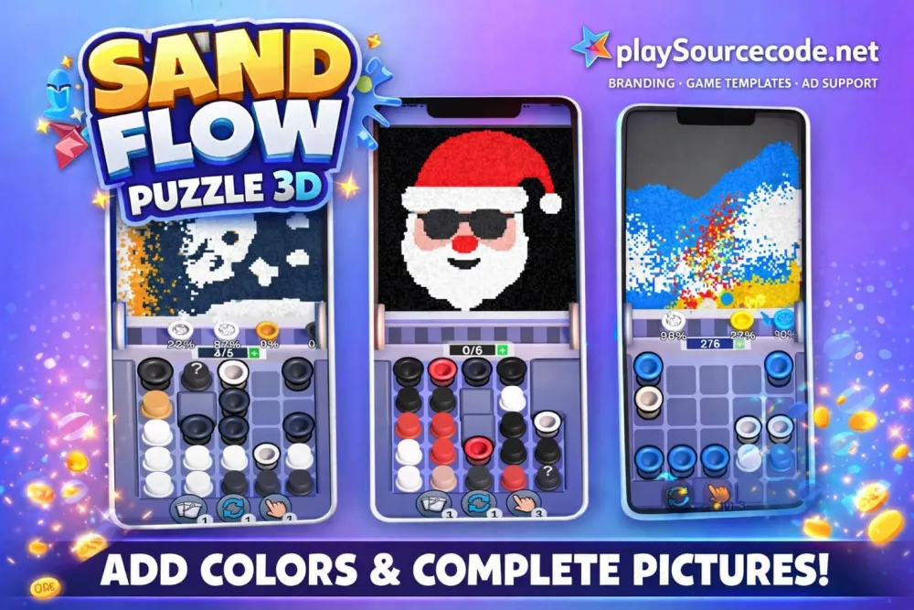 Sand Flow Puzzle 3D Unity Jam Template