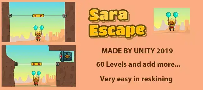 Sara Escape – puzzle game. SellUnitySourceCode