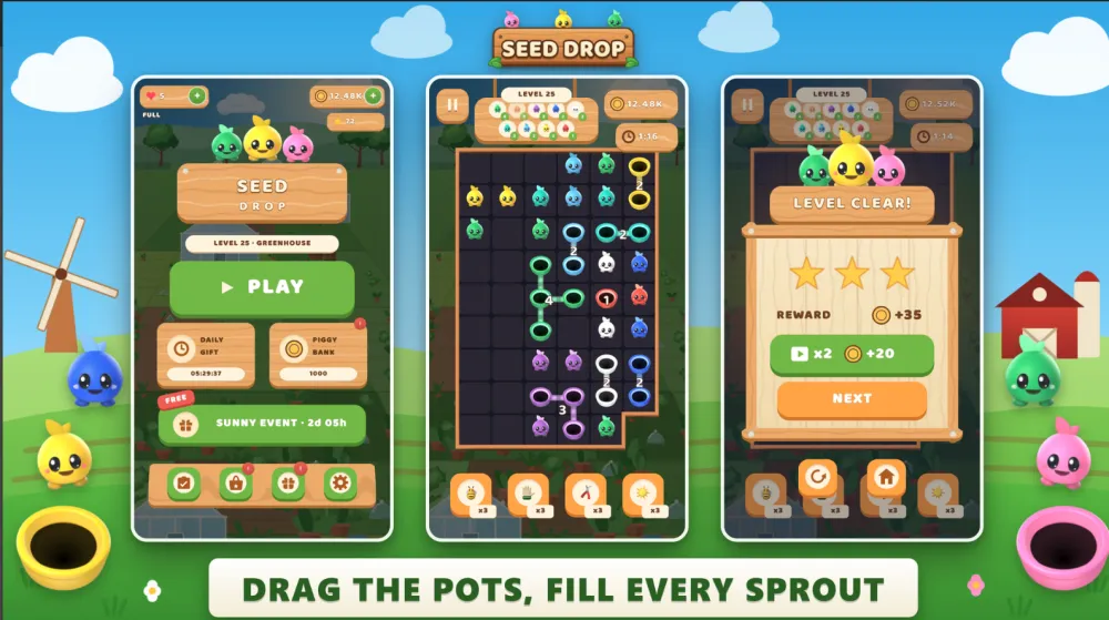 Seed Drop | Unity CompletePuzzle Game Template
