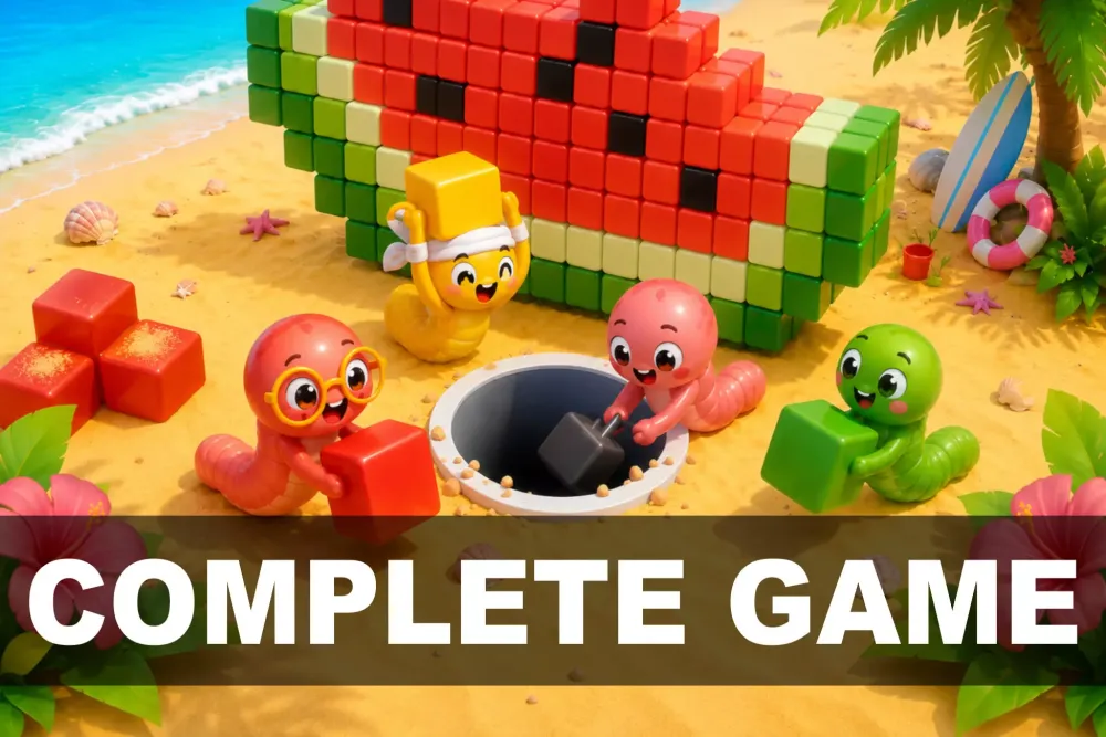 🐍 Worm Hunt - Sort, Match &amp; Merge Unity Puzzle Template