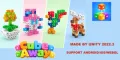 3D Cube Away Puzzle - 150 levels Unity Project screenshot 1