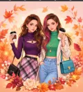 Autumn fashion game for girls screenshot 2