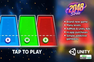2048 Strike | Brand New Hypercasual Puzzle Game | source code
