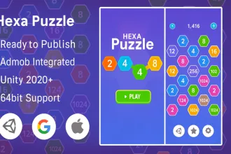 2248 Hexa Puzzle – Merge Number Challenge | 2025 Complete Unity Projects – SellUnitySourceCode source code